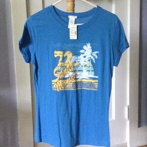 Maurices blue tee shirt (splash)